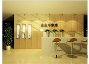 前臺接待臺和形象墻如何裝飾，德軒點亮您的企業(yè)文化